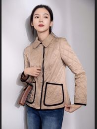 new design 2023 women fashion cotton padded jacket short style coat with pocket DM614F260 size S-XXXL