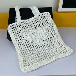 High quality women's Totes fashion environmental protection hand woven coconut Fibre tote bag shopping party Street embroider265s