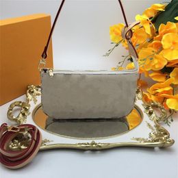 Mini Pochette Accessories Tiny Shoulder Bags Little Pouch with Gold Chain Cute Purses Cross Body Luxury Pieces Mono Ebene Print Ha299C