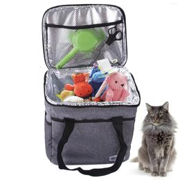 Dog Car Seat Covers Treat Pouch Bag Pet Go Out Storage With Thermal Insulation Inner Handheld Shoulder Strap Perfect Food
