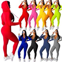 Womens Tracksuit Designers Clothes 2021 Pink Joggers Suit Long Sleeve Jacket Pants Tow Pieces Outfits Hoodie Legging Sweatsuits 808