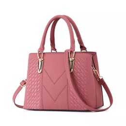 High quality fashionable PU leather handbag women's large capacity handbag solid color shoulder bag Bucket bag purse271o