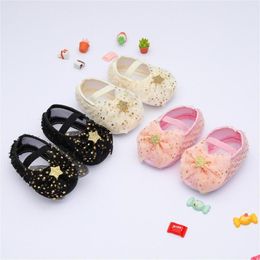 First Walkers CitgeeSpring Infant Baby Girls Cotton Shoes Sequins Bow Mesh Sweet Accessory