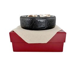 Men Designers Belts Womens Mens Fashion casual business metal buckle leather belt width 3.5cm box