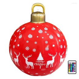 Party Decoration Christmas Inflatables And Lights 60cm Inflatable Ball With LED Light Remote Control Outdoor Decorations For Patio