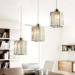 Pendant Lamps Modern K9 Crystal Led Chandelier Hanging Light For Dinning Room Colgante E27 Fixtures Home Deco MJ1013