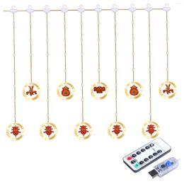 Strings LED Chinese Spring Festival String Light Warm White Lighting Remote Control Year Lamp For Living Room Home Party Decor