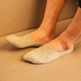 Men's Socks 1 Pair Unisex Low Cut Ankle Men Women Wild Casual Soft Cotton Loafer Boat 5 Colours Non-Slip No Show Invisible