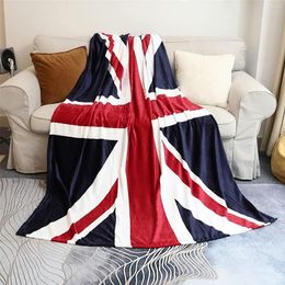 Blankets British Flag Blanket Super Soft Twin Throw For Bed Couch Chair Fall Winter Camping Living Room Office Gift