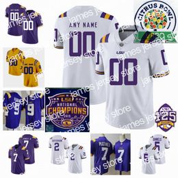 American College Football Wear Custom Football Jersey 82 Jack Mashburn 87 Kole Taylor 0 Maason Smith 1 Sevyn Banks 2 Mekhi Garner 3 Greg Brooks Jr. 5 Jay Ward Desmond