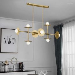 Pendant Lamps Chandelier Vintage Industrial Glass Retro Light Ceiling Round Lamp Luminaria De Mesa Kitchen