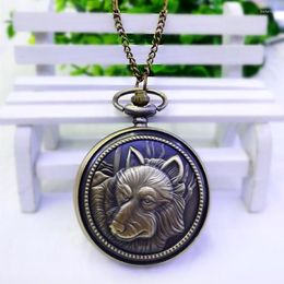 Pocket Watches Vintage Hollow Pattern Watch Unisex Quartz Steampunk Women Men Classic Flip Necklace Pendant Clock Chain