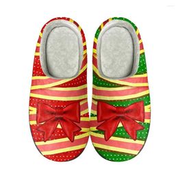 Slippers Interesting Christmas Design Print Home Cotton Custom Mens Womens Sandals Plush Casual Keep Warm Shoes Thermal Slippe