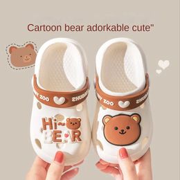 Slipper Kids Shoes for Girl Kids Sandals Boys Girls Bathroom Non-Slip Slippers Home Baby Hole Shoes Beach Shoes Cute Sandals T230104