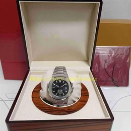 5 Colour Real Po With Original Box Top Quality Watch Men's Black dial Asia CAL 324 S C Movement Classic 5711 1A Mechani2568