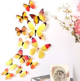 The latest Decorative Stickers three-dimensional printed butterfly stickers many colors to choose support custom logo