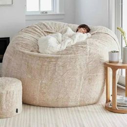 Chair Covers Fashion Soft Solid Color Lazy Sofa Bean Bag Protective Cover Furniture Accessories Giant Protector