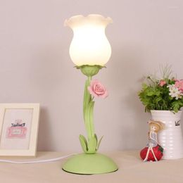 Table Lamps Homhi Rose Flower Lamp Led Lights For Girl Bedroom Edside Room Decorarion Cute Desk Items HTL-087