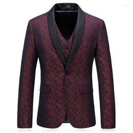 Men's Suits Men Three Piece Suit Body-Slim Korean Version Of The Groom&#39;s Wedding Dress Business Casual