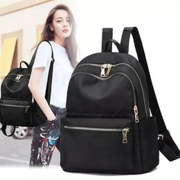 HBP Package Is Natural Capacity Women Style School Bags for Teenage Girls Leisure Ladies Soft Satchel Unisex Canvas Black Backpack245S