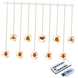 Strings LED Chinese String Light With Remote Control Ornament Year Lamp Hanging For Bar Bedroom Outdoor Indoor Decor