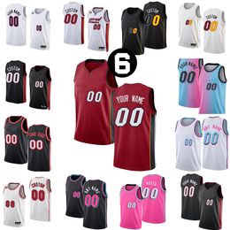 Custom 2022-23 New Printed Basketball Jerseys Haywood 24 Highsmith 16 Caleb 4 Victor Martin Oladipo 25 Orlando 21 Dewayne Dedmon 3 Wade Butler Adebayo 6 patch