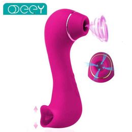 Sex toy massager Double Head Modes Clitoral Sucking Licking Vibrators G Spot Stimulate Vaginal Nipple Massager Blowjob Toys for Women Couples