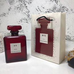 Sexy Fragrance Perfume for Woman N5 Red Version EAU De Parfum Cologne 100ml 3.4 FL.OZVapor Sateur Spray Fragrances Cologne Ladies Sweety Clone Parfumee