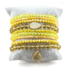 Strand RH Fashion Boho Beaded 9pc Glass Stack Bracelet Sets For Women Bohemian Jewellery Gift