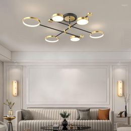 Pendant Lamps LED Chandelier Nordic Modern Minimalist El Lobby Guest Room Restaurant Study Master Bedroom Decorative Lighting