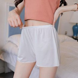 Women's Sleepwear Summer Thin Women Safety Pants No Curling Loose Boxer Femme Anti Chafing Shorts Under Skirt Bottom