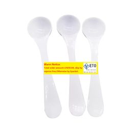 Measuring Tool 1000Pcs 2g 4ml Plastic Measuring Spoon Long Handle Food Grade Reusable Spoons Milk Powder Spoon Kitchen Scoop