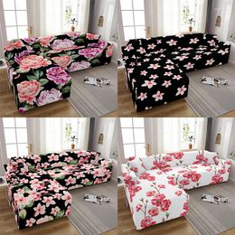 Chair Covers Rose Pattern Floral Style Elastic Furniture Protector Anti-fouling All Inclusive Sofa Cover Household Recliner
