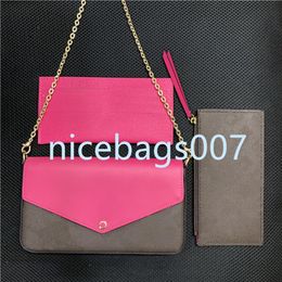 3-piece set Classic New shoulder bags designer handbag luxury Bag Women embossing Leather Handbags lady chain crossbody VINTAGE Cl280j