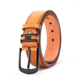 Belts High Quality Men's Belt Pin Buckle Width Casual Fashion Jeans Trousers Business