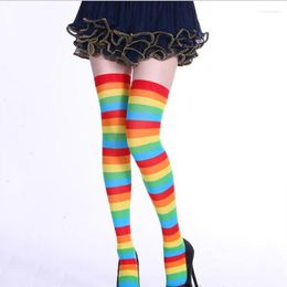 Women Socks Striped Tights Printed Christmas Cute Cosplay Stockings Patchwork Pantyhose