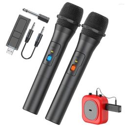 Microphones Wireless Microphone Large Dynamic Handheld One For Two Home Conference Stage Audio Computer Tv