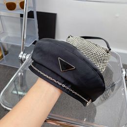 Luxury Designer Beret For Women Womens Fashion Brand Butterfly Hat Men Triangle Logo Letter Fitted Caps Outdoor Windproof Hats 2301043QS