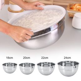 Bowls Lid Mixing Bowl Portable Salad Kitchen For Accessories Lunch Boxes Stainless Steel Dinnerware