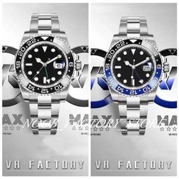 VRF Factory s Watch of Men 40MM Super 904L Steel Christmas Gift Automatic Cal 3186 Movement Black Blue Ceramic Bezel Super Lu276Z