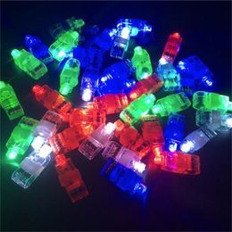 Guanti a LED LED Finger Lights Glowing Dazzle Color Laser Emitting Lamps Wedding Celebration Festival Decorazioni per feste di compleanno per bambini GC1872