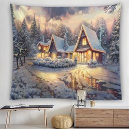 Blankets Hall Bedroom Bedside Makeover Christmas Decoration Background Cloth Tapestry Wall Headboard Blanket