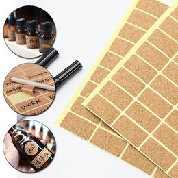 Gift Wrap 1 Set Handmade Wooden Labels Sticker Packaging Sealing Label Kitchen Bottle Cup Decorative Tags Planner Adhesive