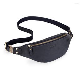 Waist Bags CONTACT'S Casual For Women Leather Shoulder Bag Travel Small Chest Fanny Pack Female Solid Color