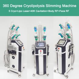 RF Eye Wrinkle Removal Machine 40K Cavitation Slimming Body Weight Loss Cryolipolysis Fat Freeze Cellulite Removal Lipo Laser Fat Reduction Equipment