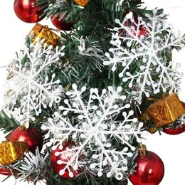 Christmas Decorations 6cm 11cm 15cm 18cm 30pcs Snow Flakes White Snowflake Ornaments Tree Decortion Festival Party Home Decor