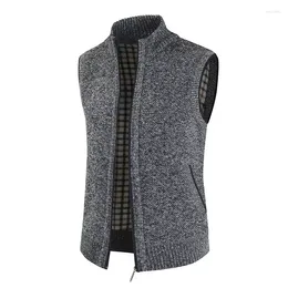 Men's Vests 2023 Autumn And Winter Men's Cotton Coat Fashion Warm Outer Wear Vest Casual Sleeveless Jacket