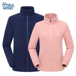 Outdoor Jackets Hoodies TRVLWEGO Mens Womens Jackets Hiking Walking Trekking Full Zip Fleece Warm Winter Pink Outdoor Lapel Sport Camping Skiing Coat 0104