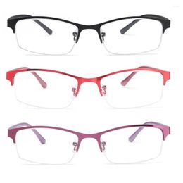 Sunglasses Women Myopia Glasses Ladies Metal Half Frame Optical Prescription Eyeglasses Short-sighted Eyewear -1.0 To -4.0