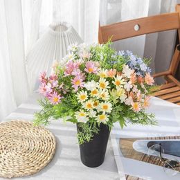 Decorative Flowers Stylish Faux Silk Realistic Looking Maintenance Free Multi-Functional Simulation For Party